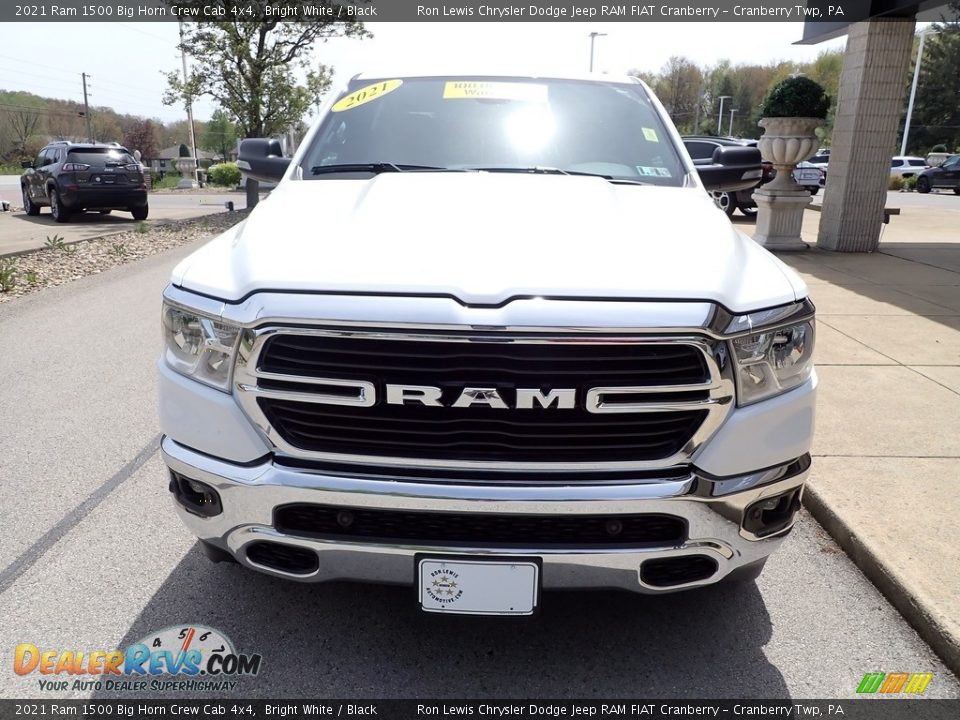 2021 Ram 1500 Big Horn Crew Cab 4x4 Bright White / Black Photo #3