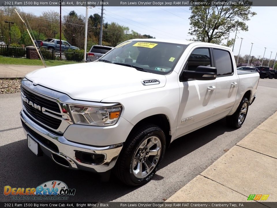 2021 Ram 1500 Big Horn Crew Cab 4x4 Bright White / Black Photo #4