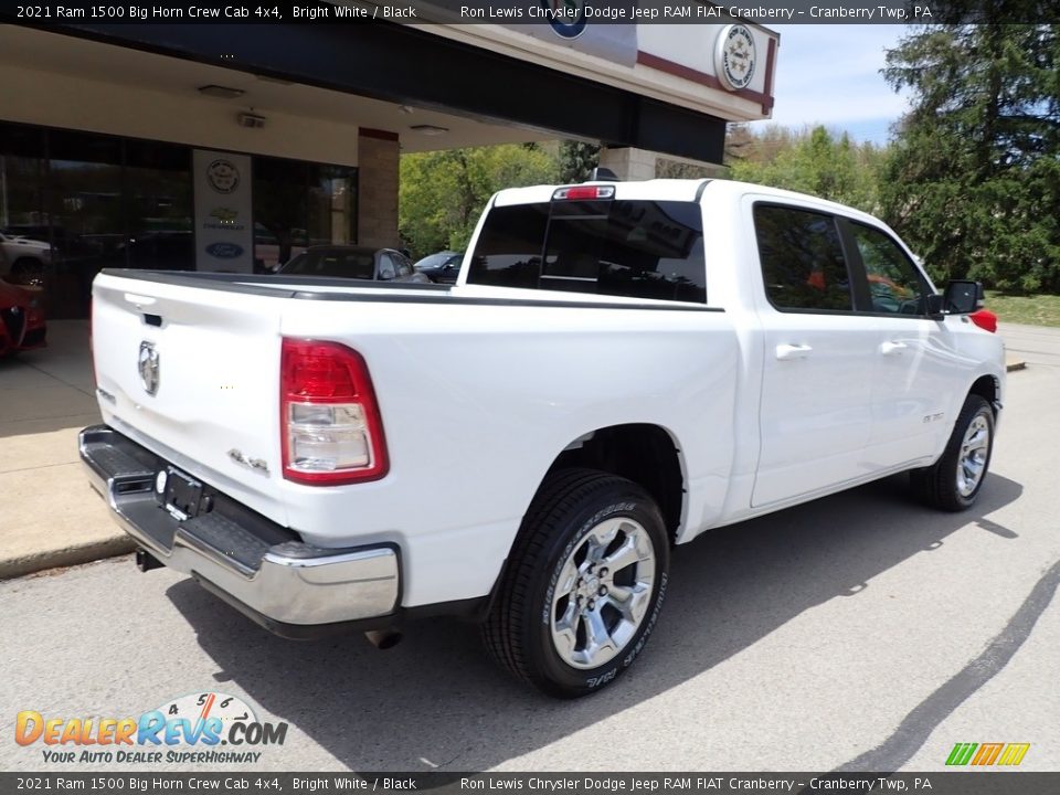 2021 Ram 1500 Big Horn Crew Cab 4x4 Bright White / Black Photo #8