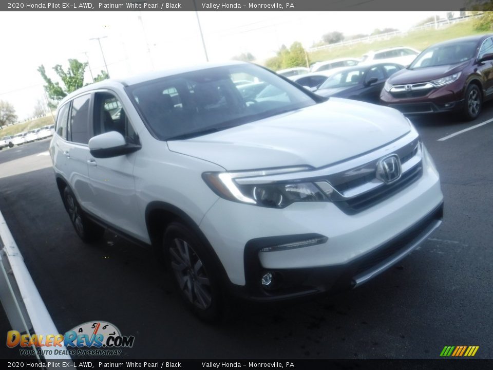 2020 Honda Pilot EX-L AWD Platinum White Pearl / Black Photo #5