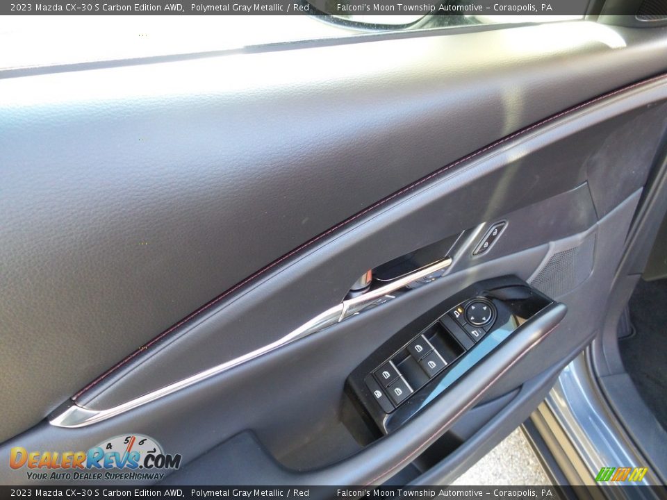 2023 Mazda CX-30 S Carbon Edition AWD Polymetal Gray Metallic / Red Photo #14