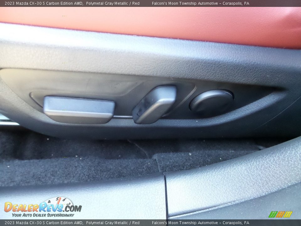 2023 Mazda CX-30 S Carbon Edition AWD Polymetal Gray Metallic / Red Photo #15