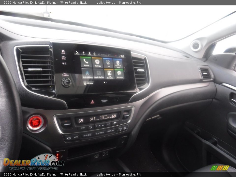2020 Honda Pilot EX-L AWD Platinum White Pearl / Black Photo #18