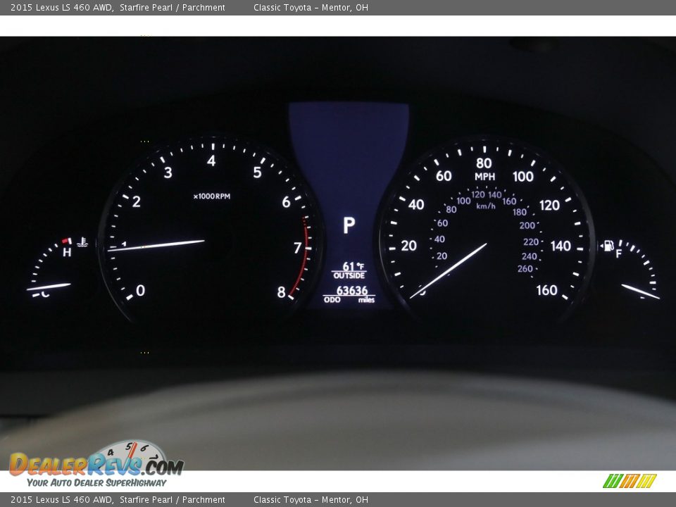 2015 Lexus LS 460 AWD Gauges Photo #8