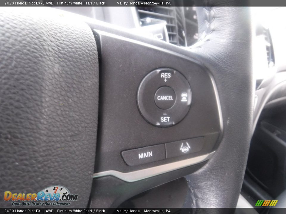 2020 Honda Pilot EX-L AWD Platinum White Pearl / Black Photo #27