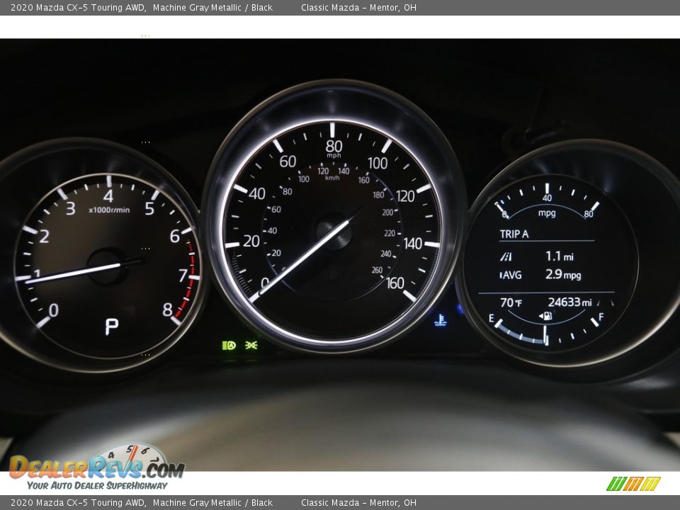 2020 Mazda CX-5 Touring AWD Machine Gray Metallic / Black Photo #8