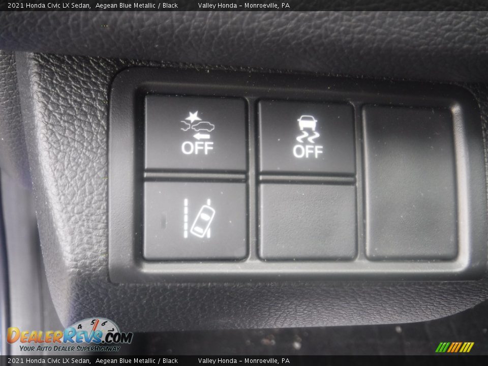 2021 Honda Civic LX Sedan Aegean Blue Metallic / Black Photo #11