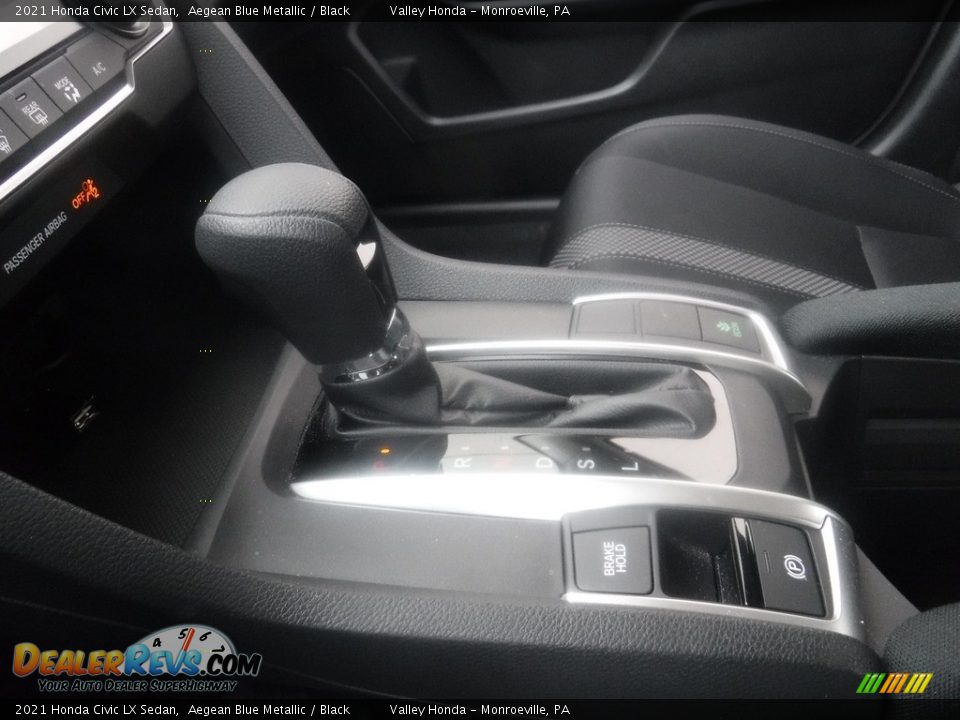 2021 Honda Civic LX Sedan Aegean Blue Metallic / Black Photo #13