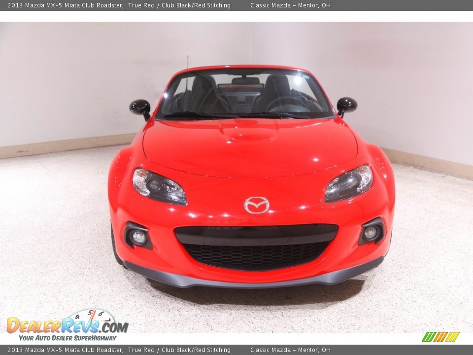 2013 Mazda MX-5 Miata Club Roadster True Red / Club Black/Red Stitching Photo #3