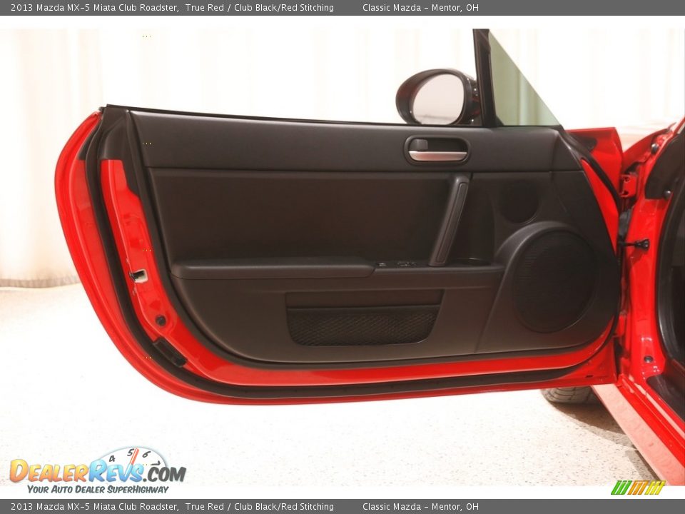 2013 Mazda MX-5 Miata Club Roadster True Red / Club Black/Red Stitching Photo #5