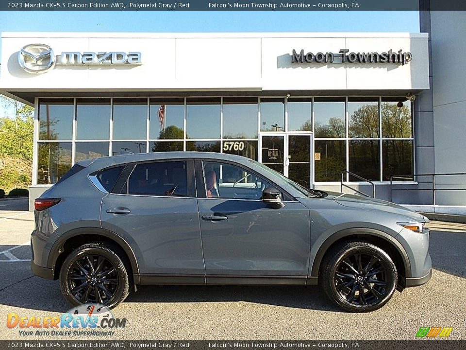 2023 Mazda CX-5 S Carbon Edition AWD Polymetal Gray / Red Photo #1