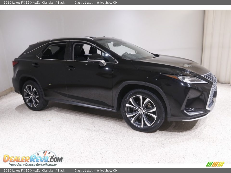 2020 Lexus RX 350 AWD Obsidian / Black Photo #1