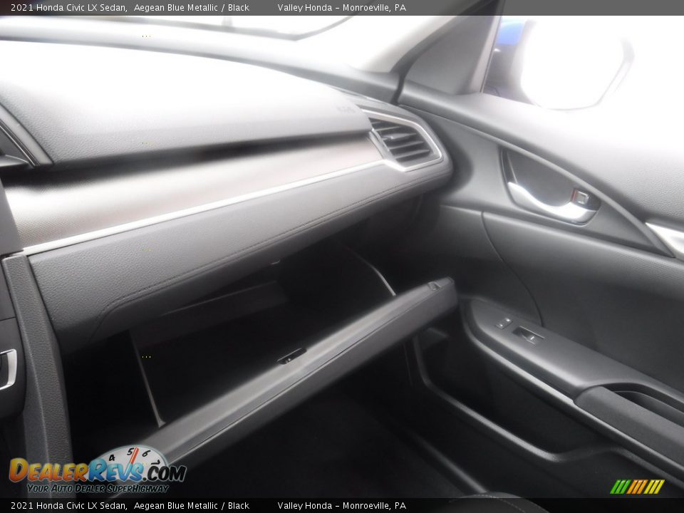 2021 Honda Civic LX Sedan Aegean Blue Metallic / Black Photo #20