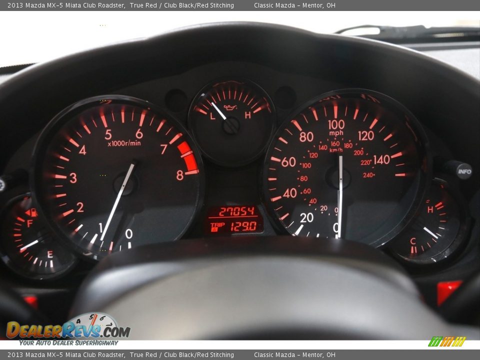 2013 Mazda MX-5 Miata Club Roadster Gauges Photo #9