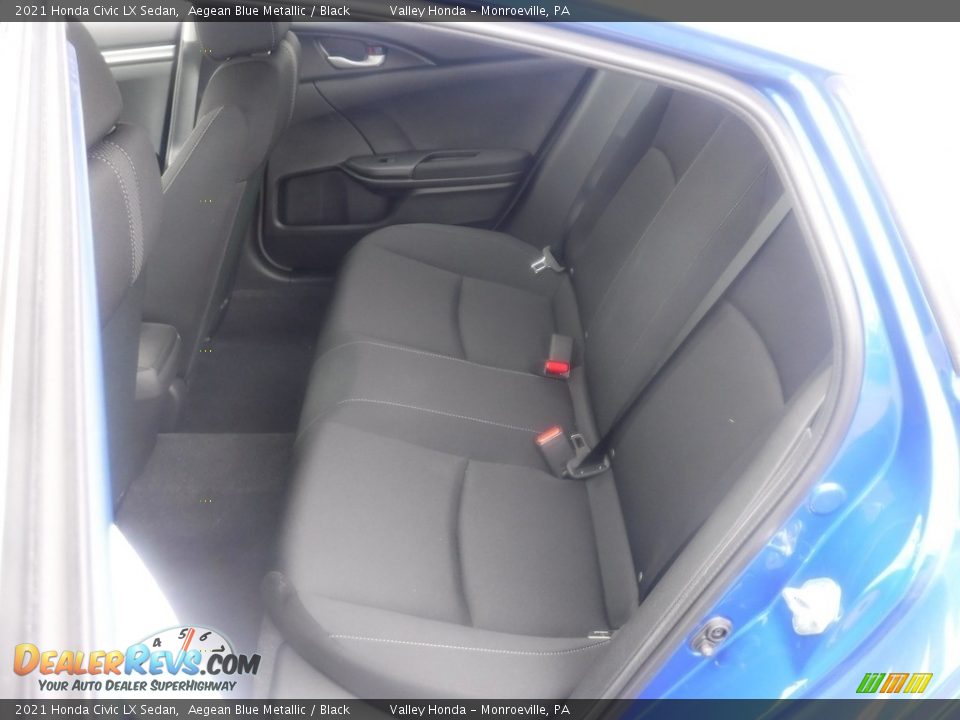 2021 Honda Civic LX Sedan Aegean Blue Metallic / Black Photo #22