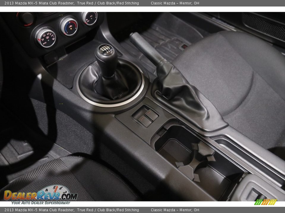 2013 Mazda MX-5 Miata Club Roadster True Red / Club Black/Red Stitching Photo #12