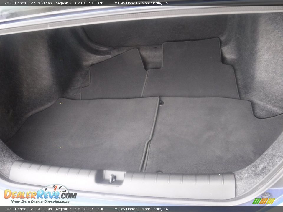 2021 Honda Civic LX Sedan Aegean Blue Metallic / Black Photo #24