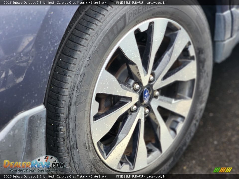 2016 Subaru Outback 2.5i Limited Carbide Gray Metallic / Slate Black Photo #6