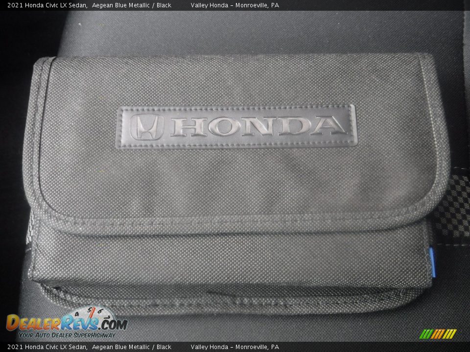 2021 Honda Civic LX Sedan Aegean Blue Metallic / Black Photo #26