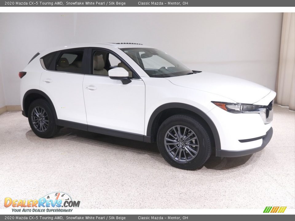 2020 Mazda CX-5 Touring AWD Snowflake White Pearl / Silk Beige Photo #1