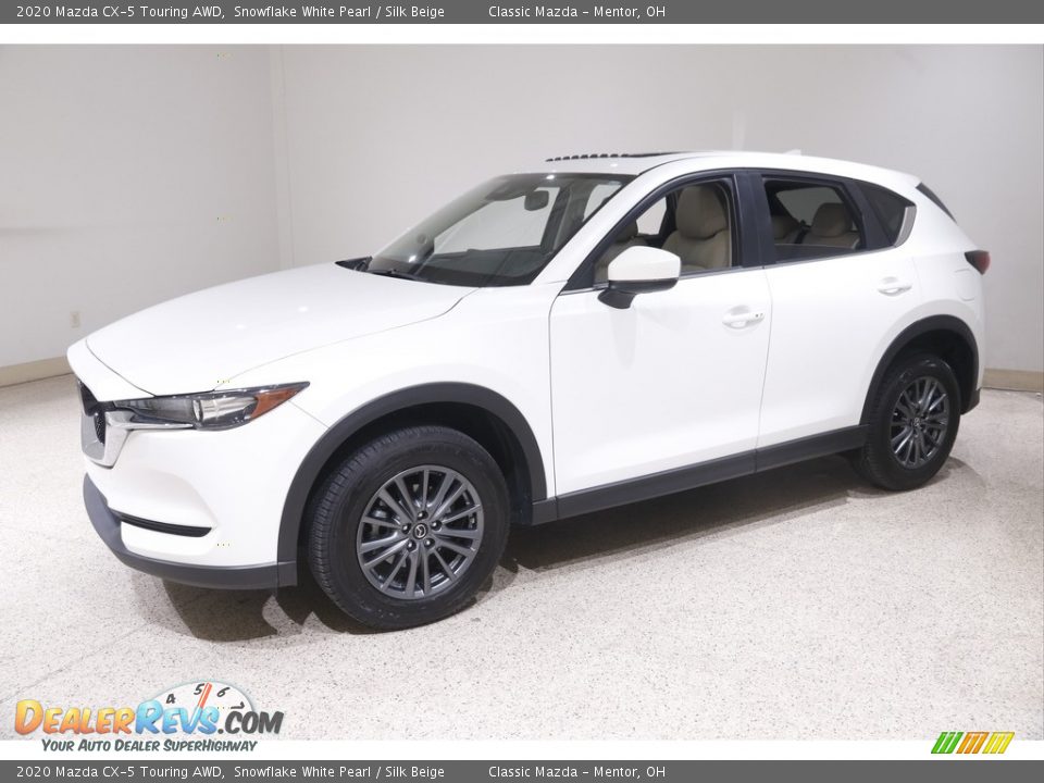 2020 Mazda CX-5 Touring AWD Snowflake White Pearl / Silk Beige Photo #3