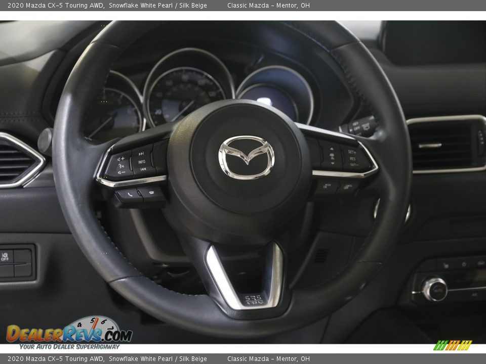 2020 Mazda CX-5 Touring AWD Snowflake White Pearl / Silk Beige Photo #7