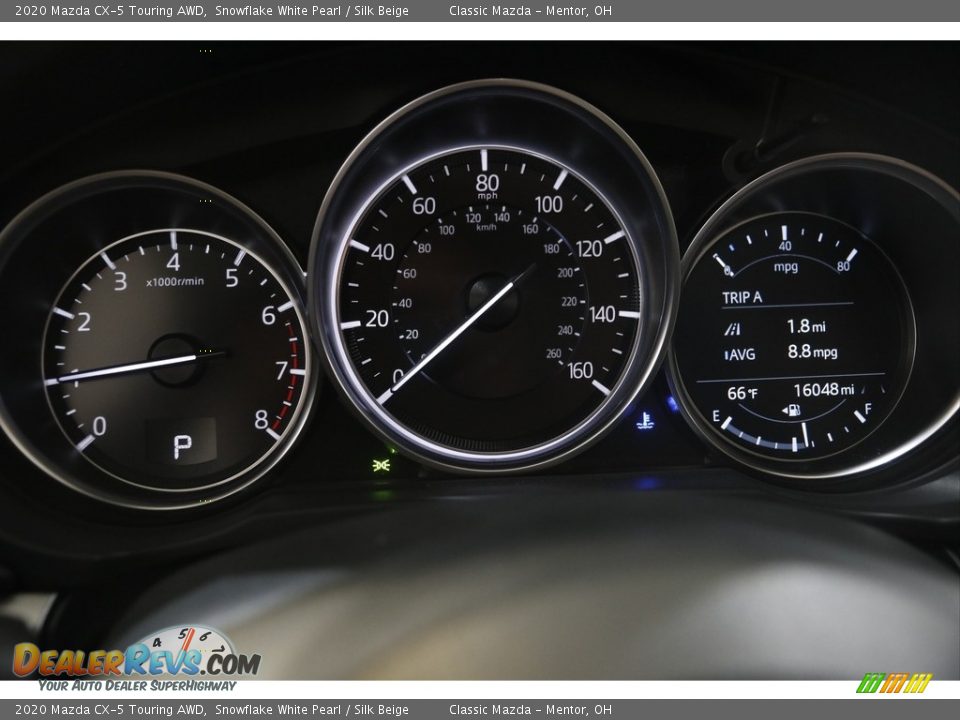 2020 Mazda CX-5 Touring AWD Snowflake White Pearl / Silk Beige Photo #8