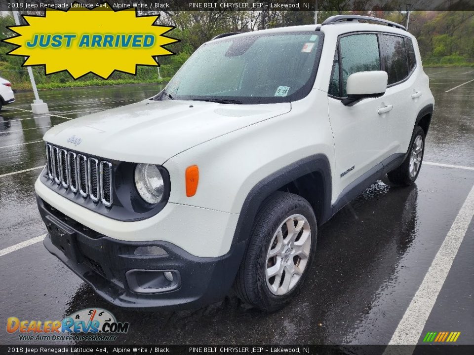 2018 Jeep Renegade Latitude 4x4 Alpine White / Black Photo #1