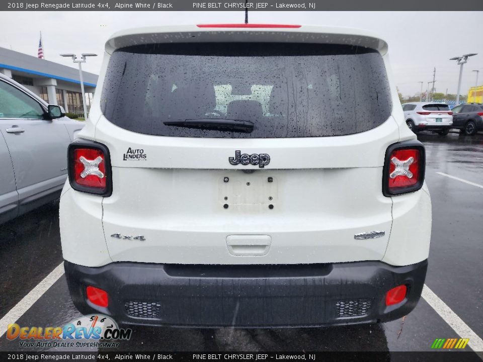 2018 Jeep Renegade Latitude 4x4 Alpine White / Black Photo #4