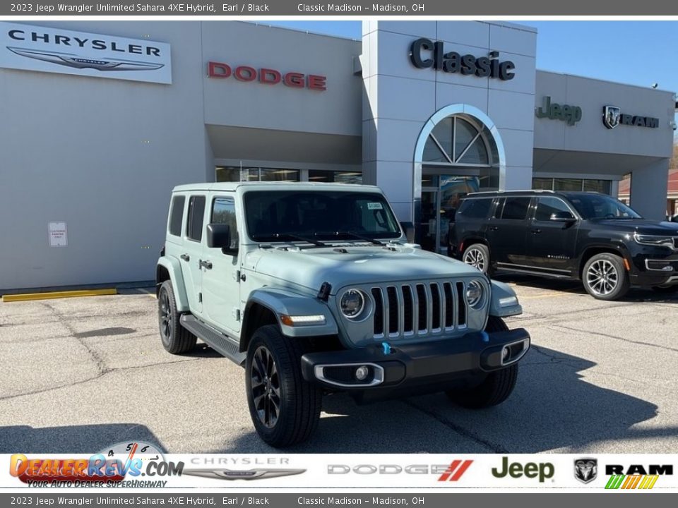 2023 Jeep Wrangler Unlimited Sahara 4XE Hybrid Earl / Black Photo #1