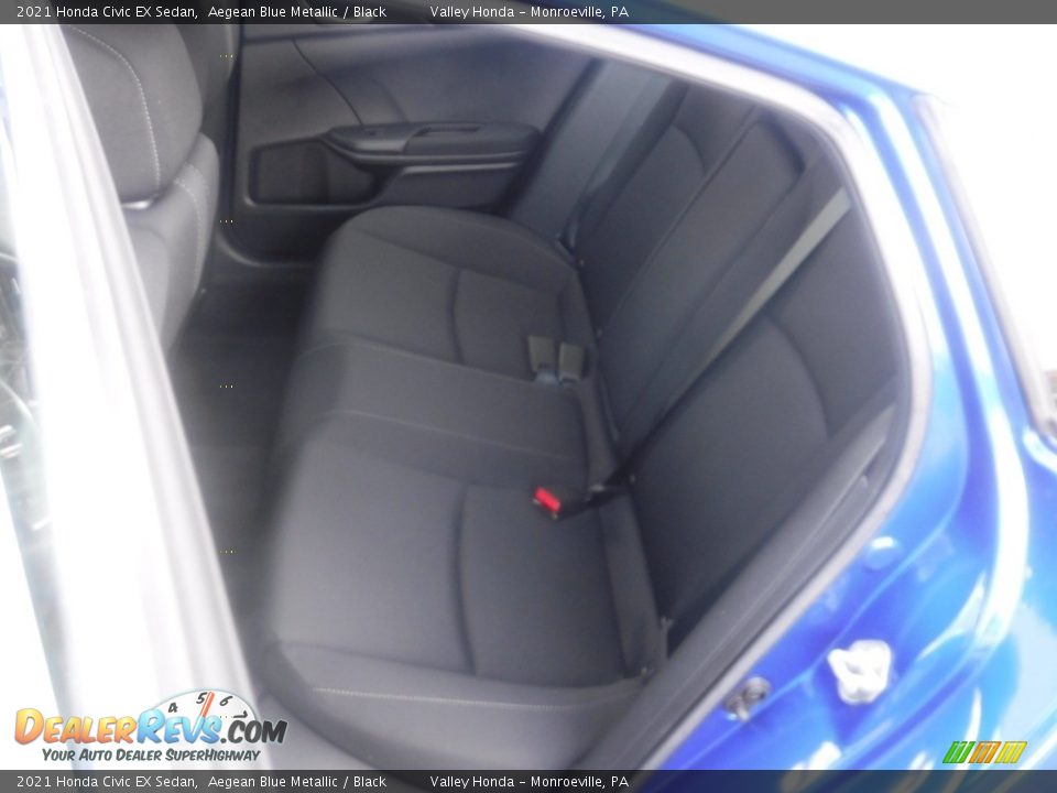 2021 Honda Civic EX Sedan Aegean Blue Metallic / Black Photo #30