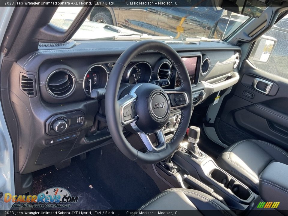 2023 Jeep Wrangler Unlimited Sahara 4XE Hybrid Earl / Black Photo #4