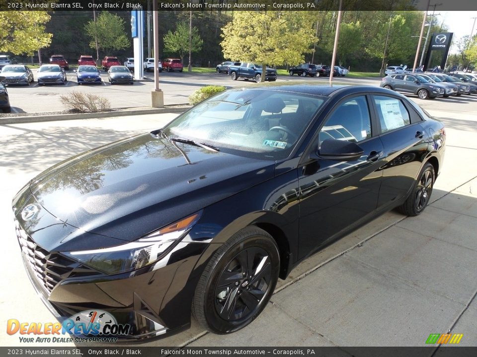 2023 Hyundai Elantra SEL Onyx Black / Black Photo #7