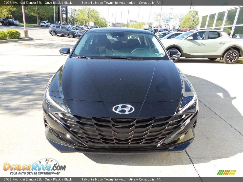 2023 Hyundai Elantra SEL Onyx Black / Black Photo #8