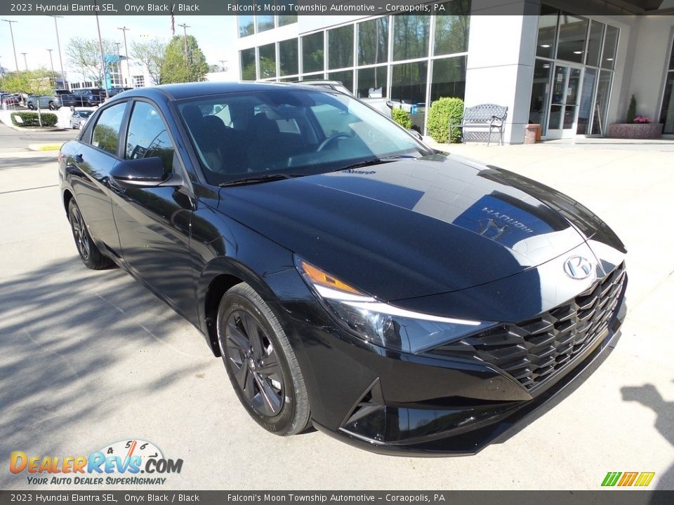 2023 Hyundai Elantra SEL Onyx Black / Black Photo #9