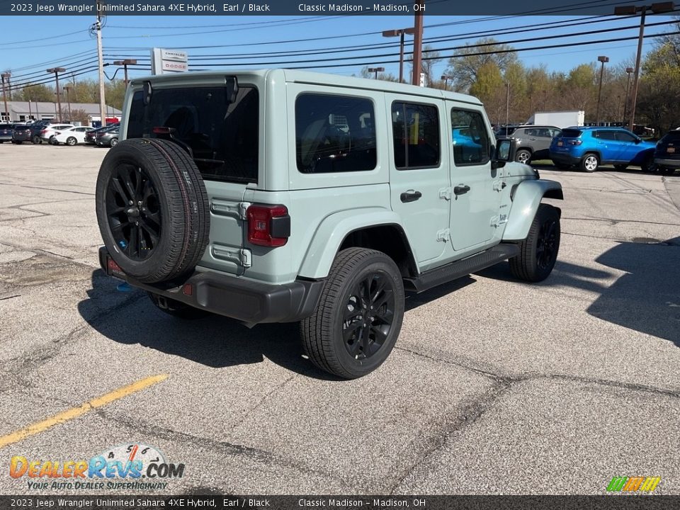 2023 Jeep Wrangler Unlimited Sahara 4XE Hybrid Earl / Black Photo #8
