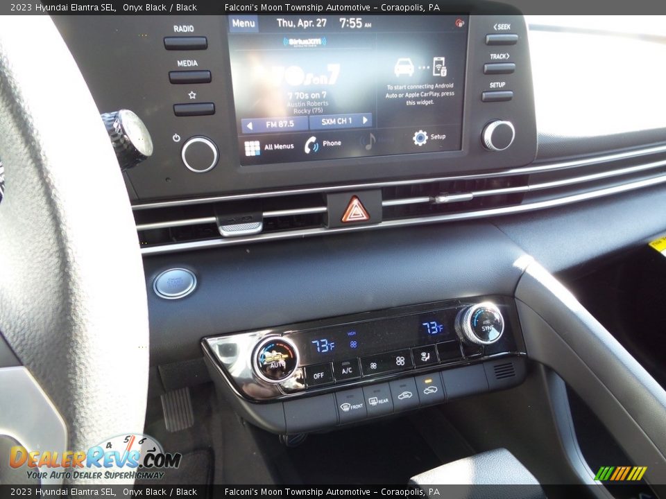 2023 Hyundai Elantra SEL Onyx Black / Black Photo #17