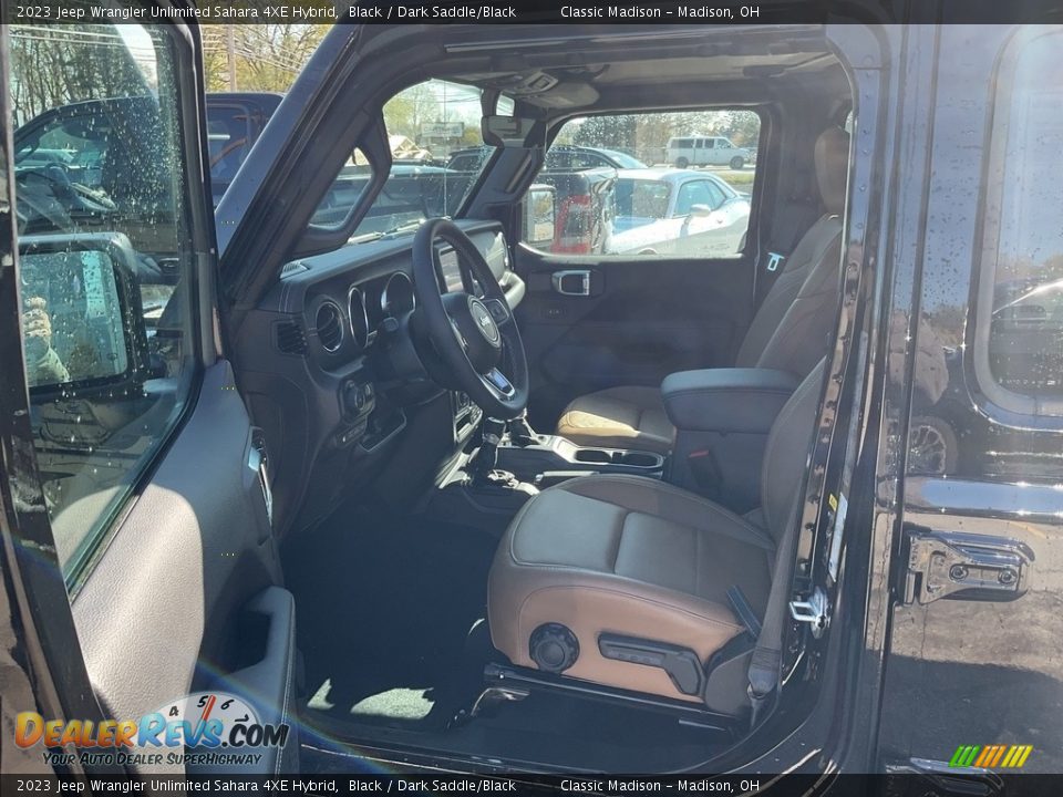 2023 Jeep Wrangler Unlimited Sahara 4XE Hybrid Black / Dark Saddle/Black Photo #2