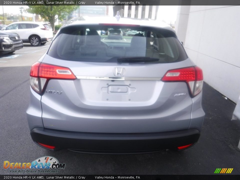 2020 Honda HR-V LX AWD Lunar Silver Metallic / Gray Photo #7