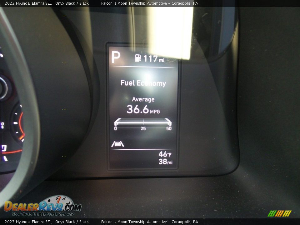 2023 Hyundai Elantra SEL Onyx Black / Black Photo #19