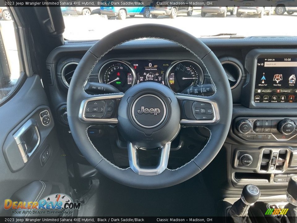 2023 Jeep Wrangler Unlimited Sahara 4XE Hybrid Black / Dark Saddle/Black Photo #5