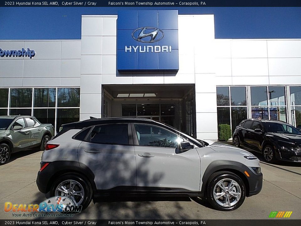 2023 Hyundai Kona SEL AWD Cyber Silver / Gray Photo #1