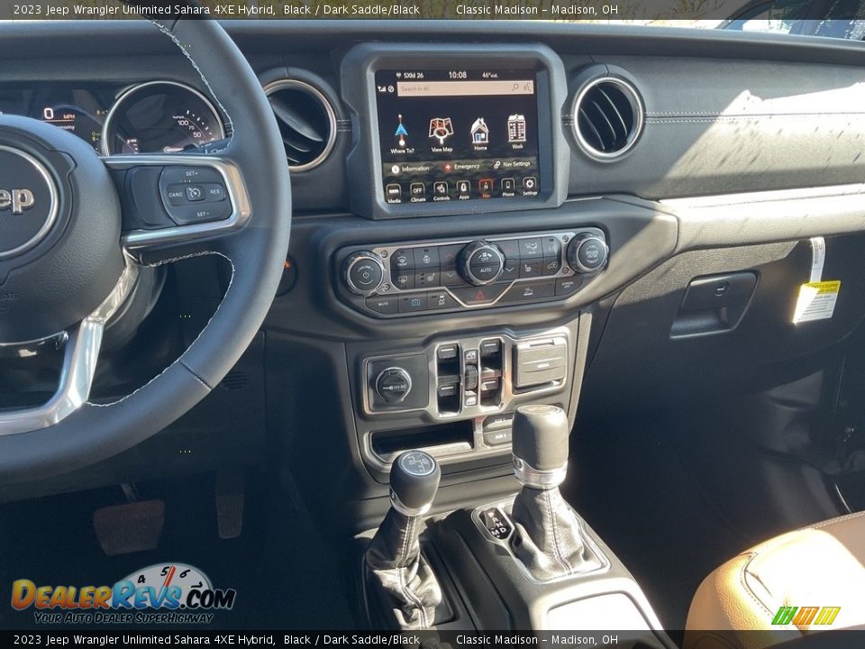 2023 Jeep Wrangler Unlimited Sahara 4XE Hybrid Black / Dark Saddle/Black Photo #6