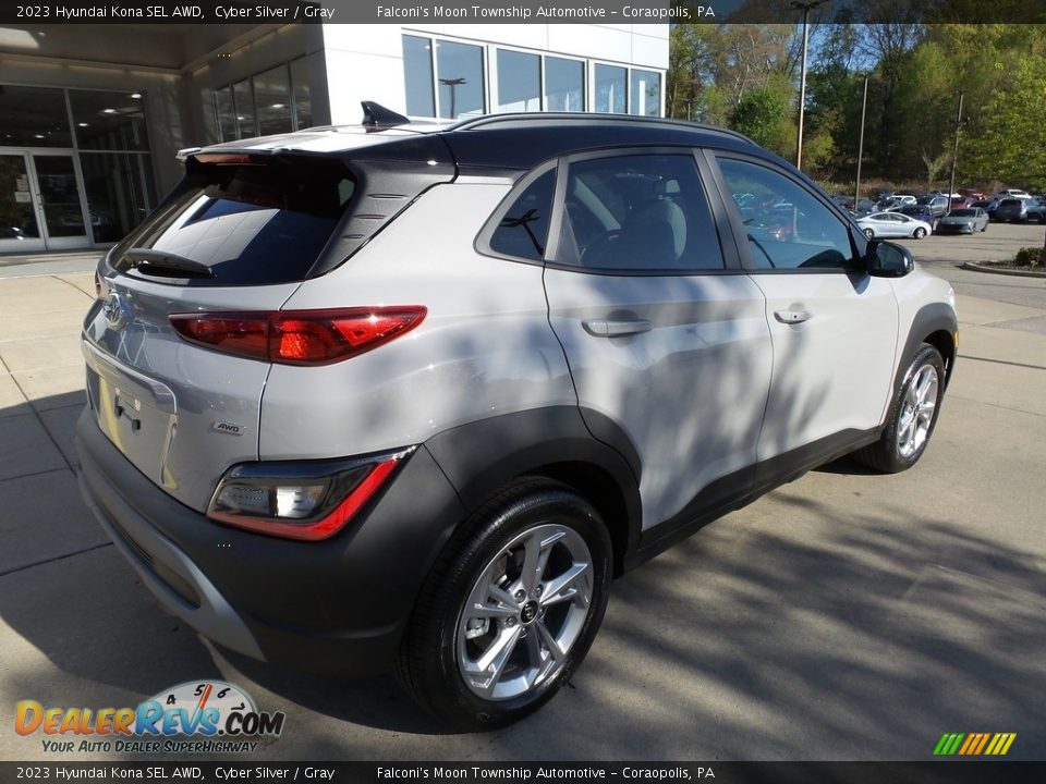 2023 Hyundai Kona SEL AWD Cyber Silver / Gray Photo #2