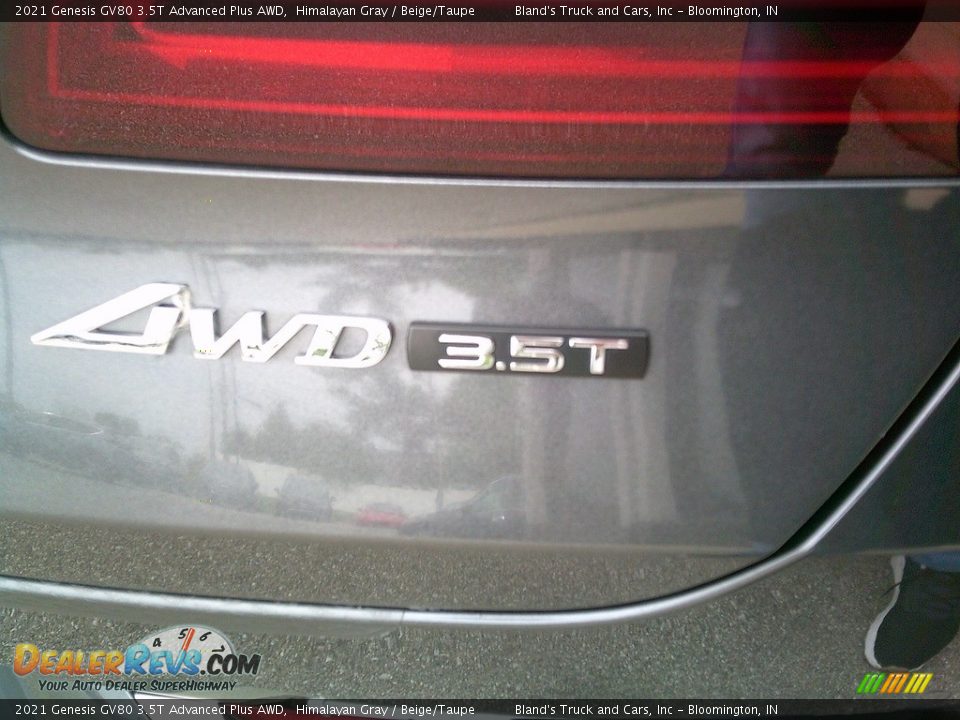 2021 Genesis GV80 3.5T Advanced Plus AWD Himalayan Gray / Beige/Taupe Photo #7