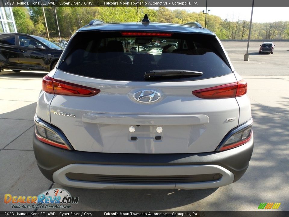 2023 Hyundai Kona SEL AWD Cyber Silver / Gray Photo #3