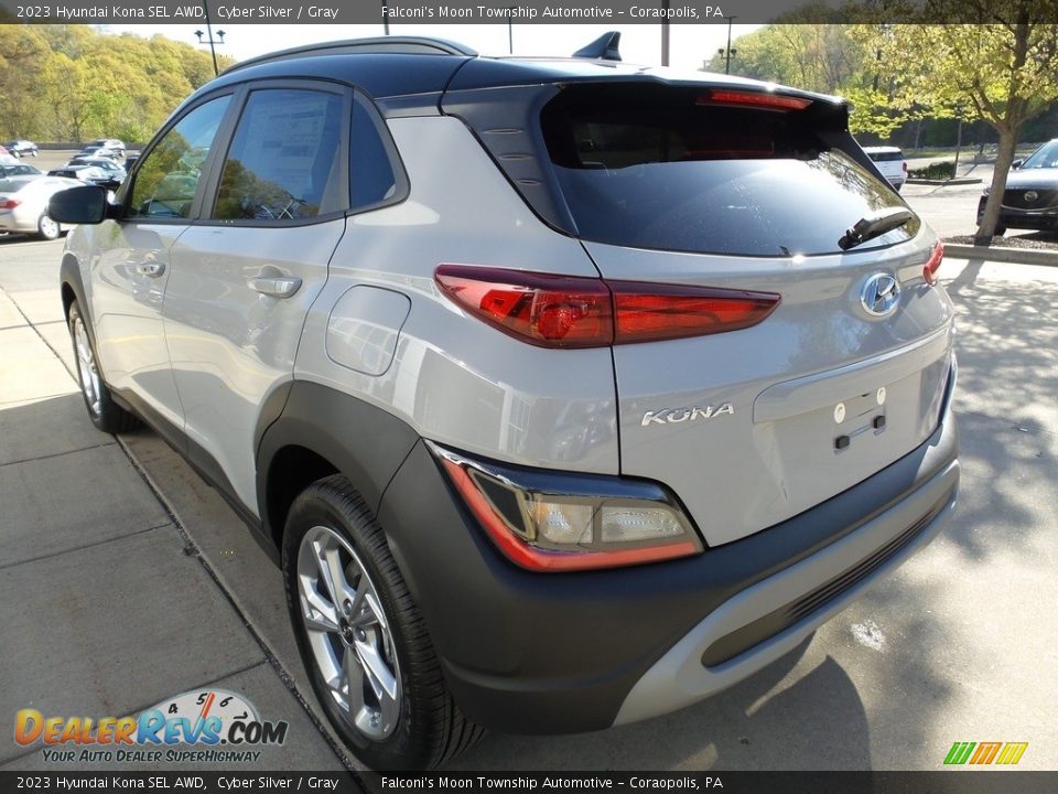 2023 Hyundai Kona SEL AWD Cyber Silver / Gray Photo #5