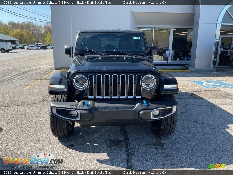 2023 Jeep Wrangler Unlimited Sahara 4XE Hybrid Black / Dark Saddle/Black Photo #10