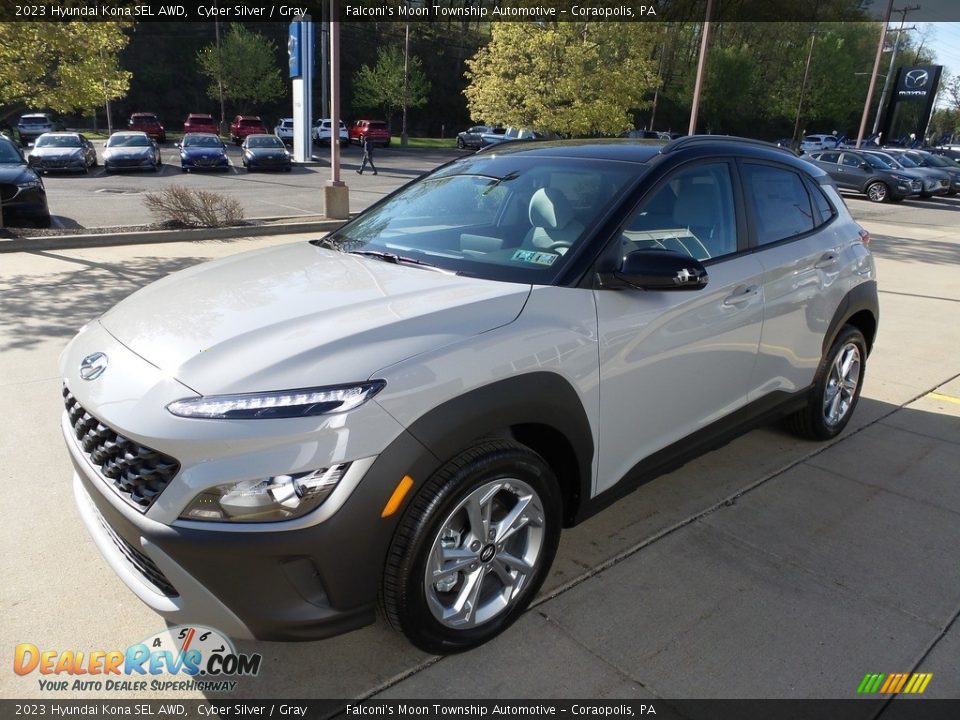 2023 Hyundai Kona SEL AWD Cyber Silver / Gray Photo #7