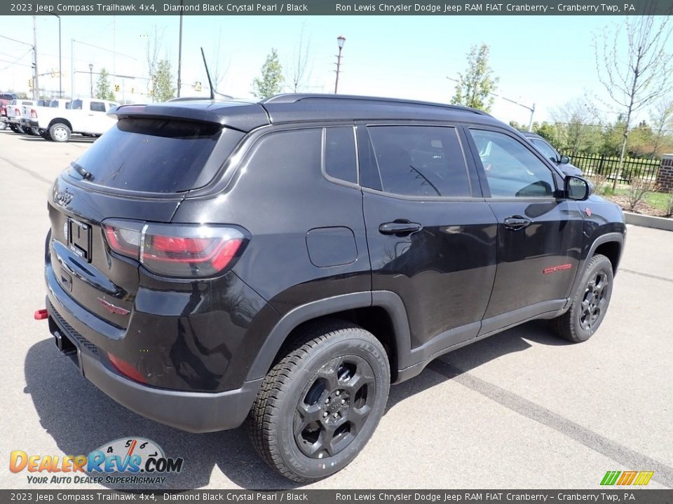 2023 Jeep Compass Trailhawk 4x4 Diamond Black Crystal Pearl / Black Photo #5